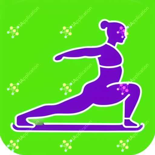 Icon For An Application For Tracking Exercises And Yoga Or Pilates Routines