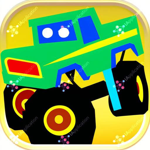 Icon For A Heavy Monster Truck Game For Kids