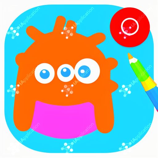 Icon For A Learning To Draw Game For Kids