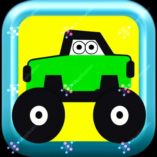 Icon For A Heavy Monster Truck Game For Kids