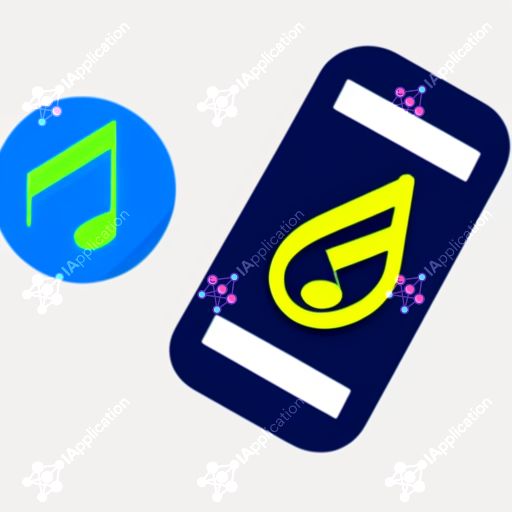 Icon For An Application To Download Music And Save It On The Phone