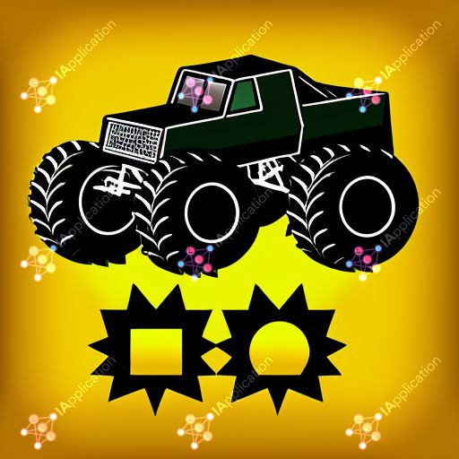 Icon For A Heavy Monster Truck Game For Kids