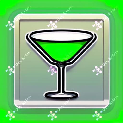 Icono para una aplicación de cóctel de bebidas