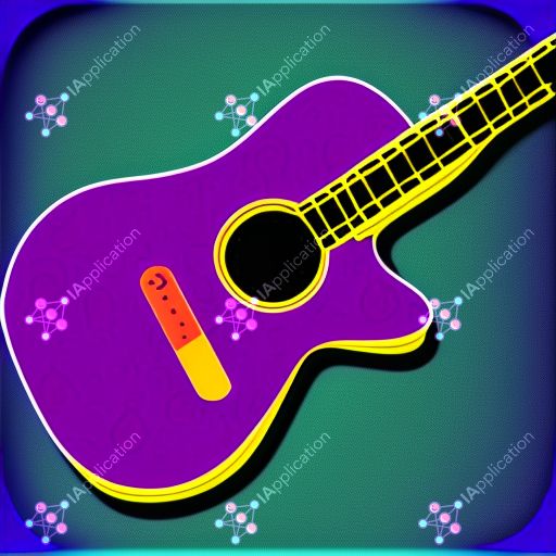 Icono para una aplicación de guitarra de aprender a tocar