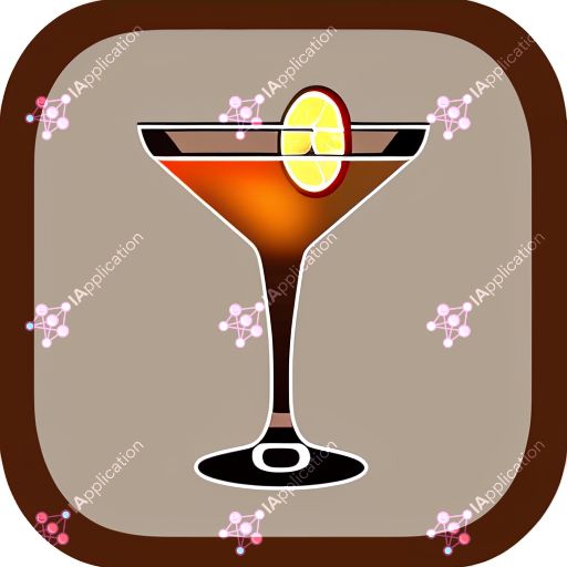 Icono para una aplicación de cóctel de bebidas