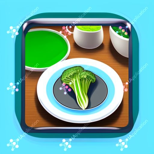 Icon For A Vegan Cooking Recipes App