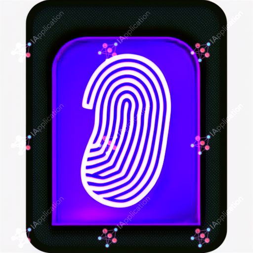 Icon For A Screen Locking With Fingerprint App