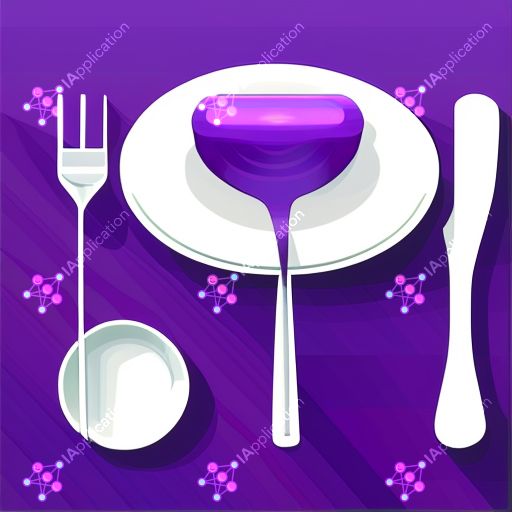 Icon For An Application For Restaurant Reservations And Meals At Home