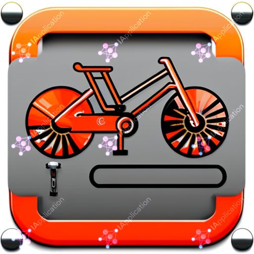 Icono para una aplicación de Servicios de Reparación y Mantenimiento de Bike y aplicación de seguimiento