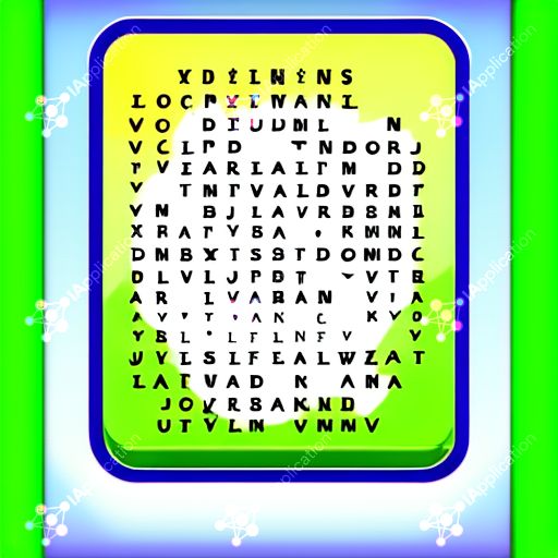 Icon For A Wordsearch For Kids Game